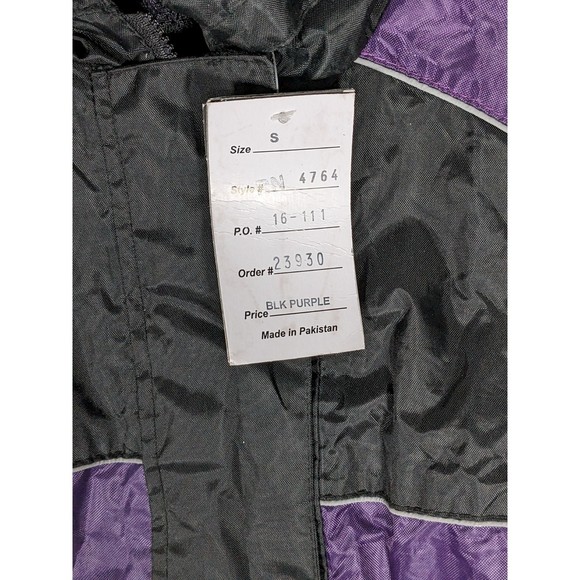 Xelement Women's Black and Purple 2 piece Rain Suit New with Tags size Small - Picture 3 of 16